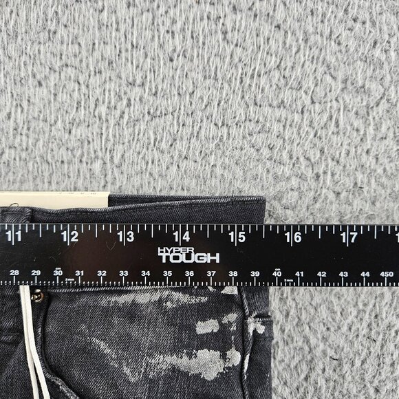 mnml Jeans Mens 30 Black X143 Stretch Denim Distressed Slim Fit Grunge Skater - Picture 7 of 15